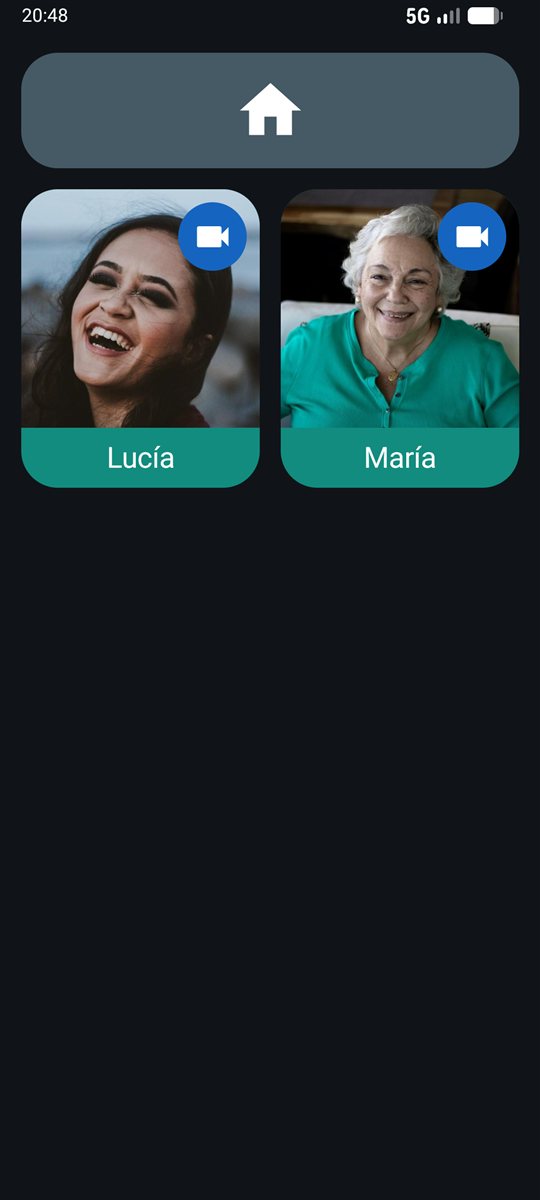 Videollamada: Solo quien tiene WhatsApp, con una cámara en la esquina.