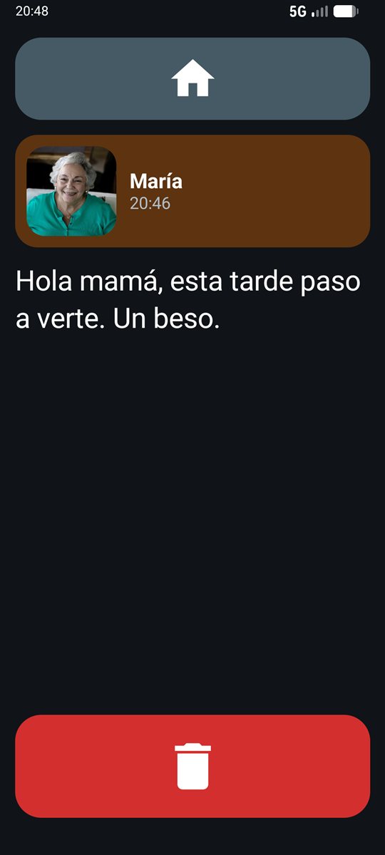 Mensaje abierto